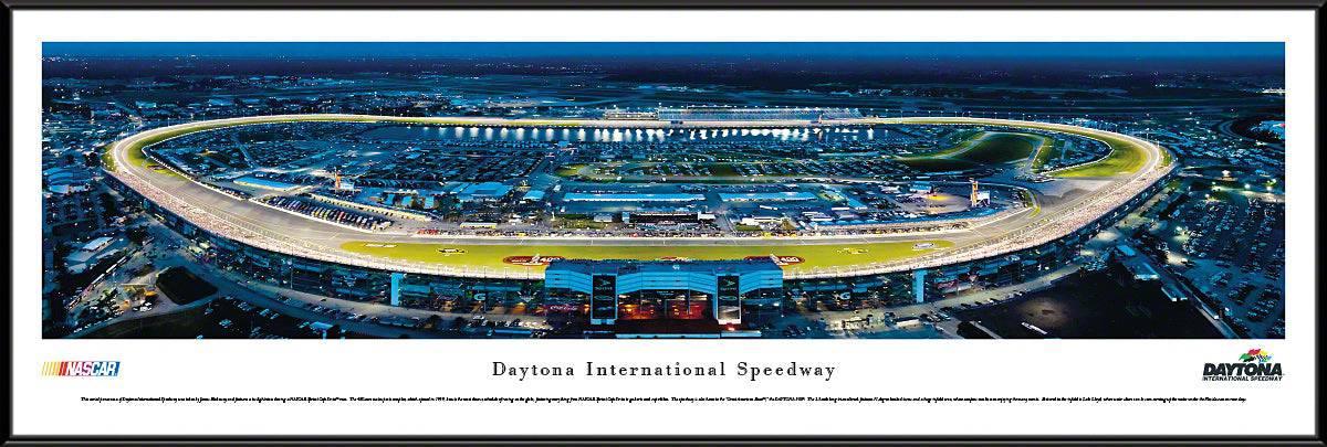 Daytona International Speedway at Night - Standard Frame - 757 Sports Collectibles