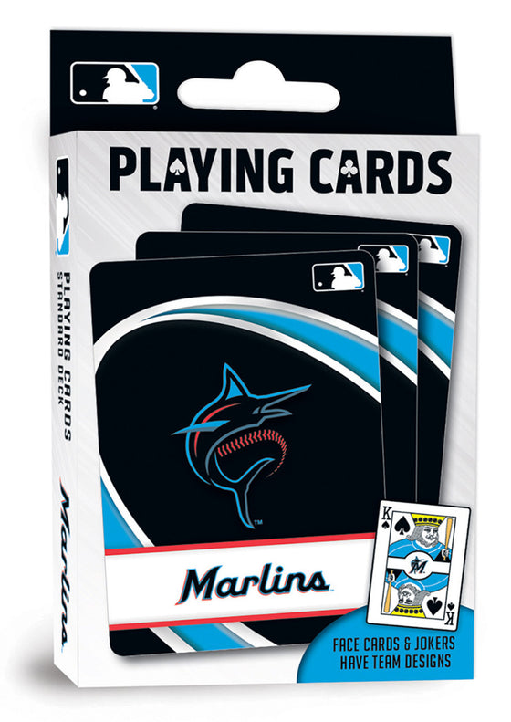 Miami Marlins MLB Playing Cards - 54 Card Deck