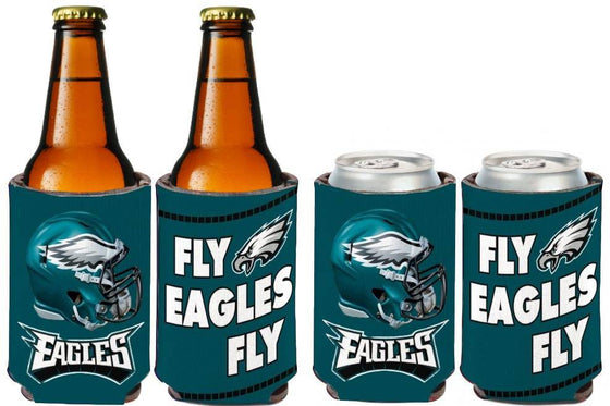Philadelphia Eagles "Fly Eagles Fly" 2-Sided Neoprene Can Coolor Koozie - 757 Sports Collectibles
