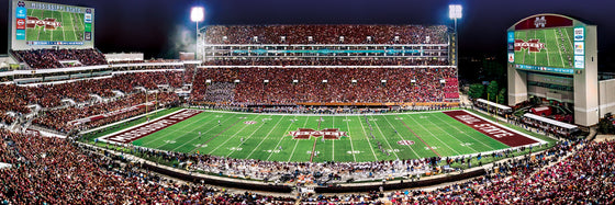 Stadium Panoramic - Mississippi State Bulldogs 1000 Piece Puzzle - Center View