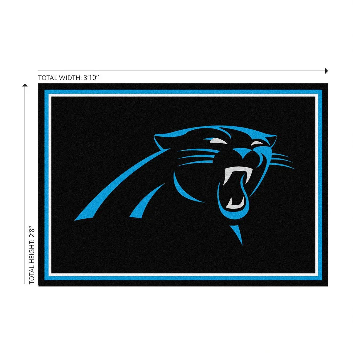 Carolina Panthers 3x4 Area Rug