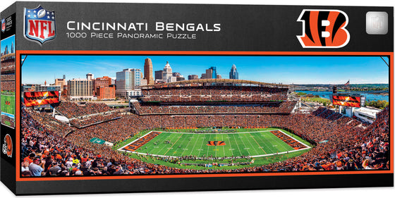 Stadium Panoramic - Cincinnati Bengals 1000 Piece NFL Sports Puzzle - Center View