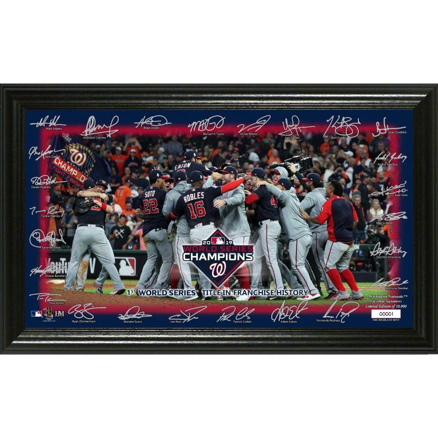 Washington Nationals 2019 World Series Champions "Celebration' Signature Field - 757 Sports Collectibles