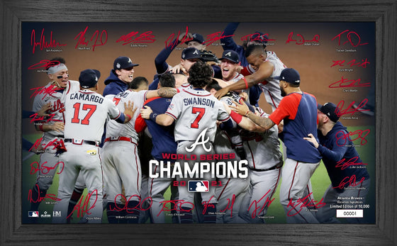 Atlanta Braves 2021 World Series Champions "Celebration" Signature Field - 757 Sports Collectibles