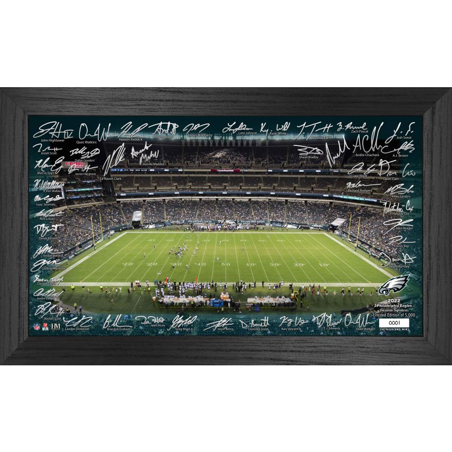 Philadelphia Eagles 2022 Signature Gridiron Collection Frame - 757 Sports Collectibles