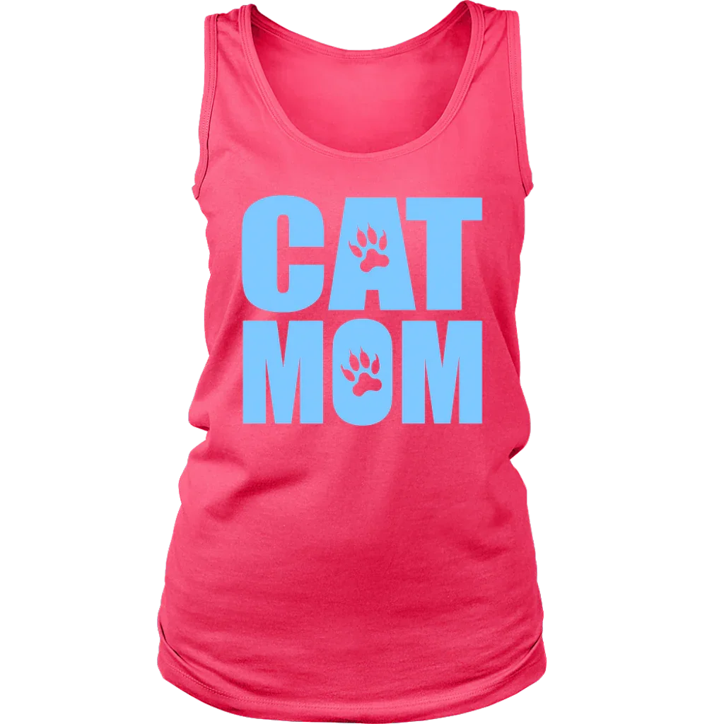 Cat Mom Womens Shirt - 100% Cotton - S - 2XL - 757 Sports Collectibles
