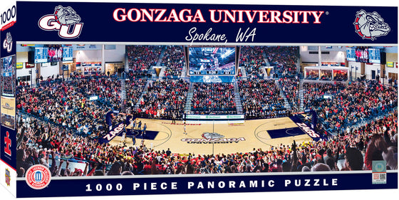 Stadium Panoramic - Gonzaga Bulldogs Basketball 1000 Piece Puzzle - Center View