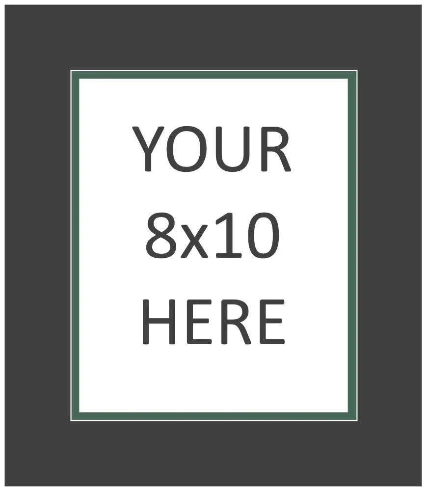 NFLPhiladelphia Eagles Team Colored Matting for 8x10 Photo fits 11x14 Frame Black outside