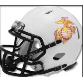 Preorder - Navy Midshipmen NCAA Mini Speed Football Helmet USMC 9.11 Tribute Riddell Speed Mini Helmet - Ships in December - 757 Sports Collectibles