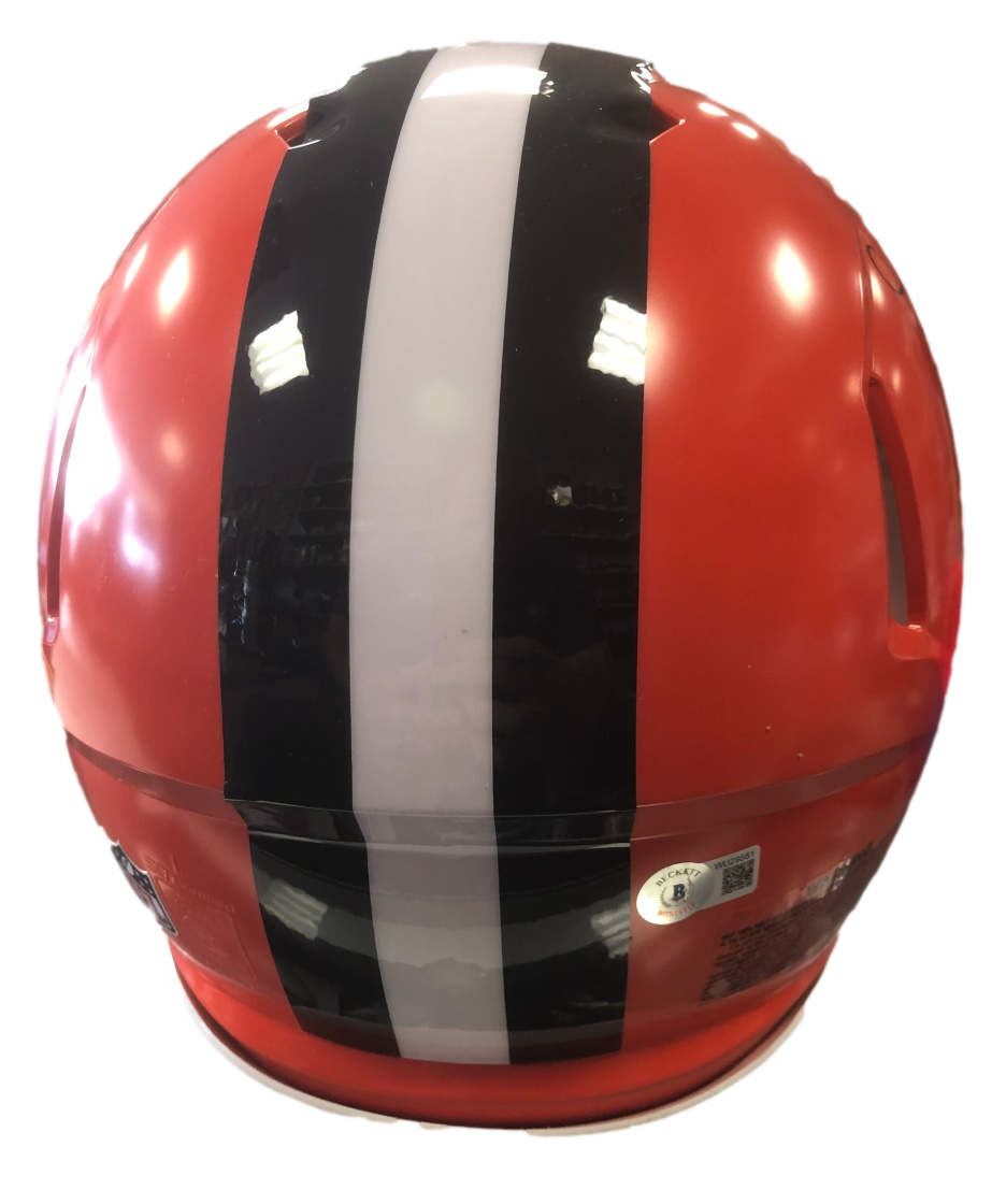 Cleveland Browns Nick Chubb Signed Auto Full Size Authentic Speed Helmet - BAS COA - 757 Sports Collectibles