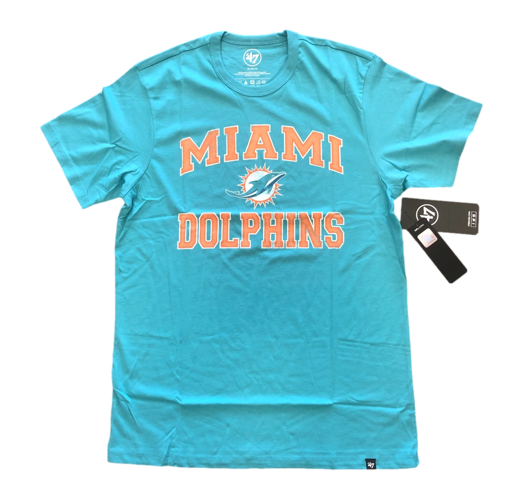 Miami Dolphins 47 Brand Oceanic Teal Short Sleeve T-Shirt - M-2XL - 757 Sports Collectibles