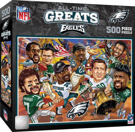 Philadelphia Eagles - All Time Greats 500 Piece NFL Sports Puzzle - 757 Sports Collectibles