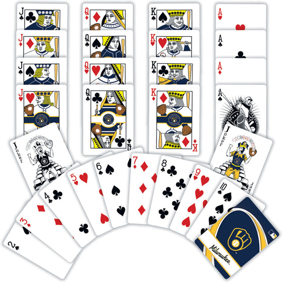 Milwaukee Brewers MLB Playing Cards - 54 Card Deck