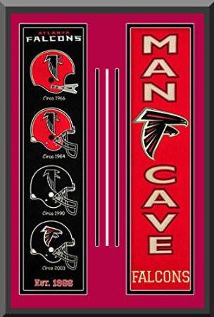 Atlanta Falcons Dual Framed Man Cave & Heritage Banner 28x34 - 757 Sports Collectibles