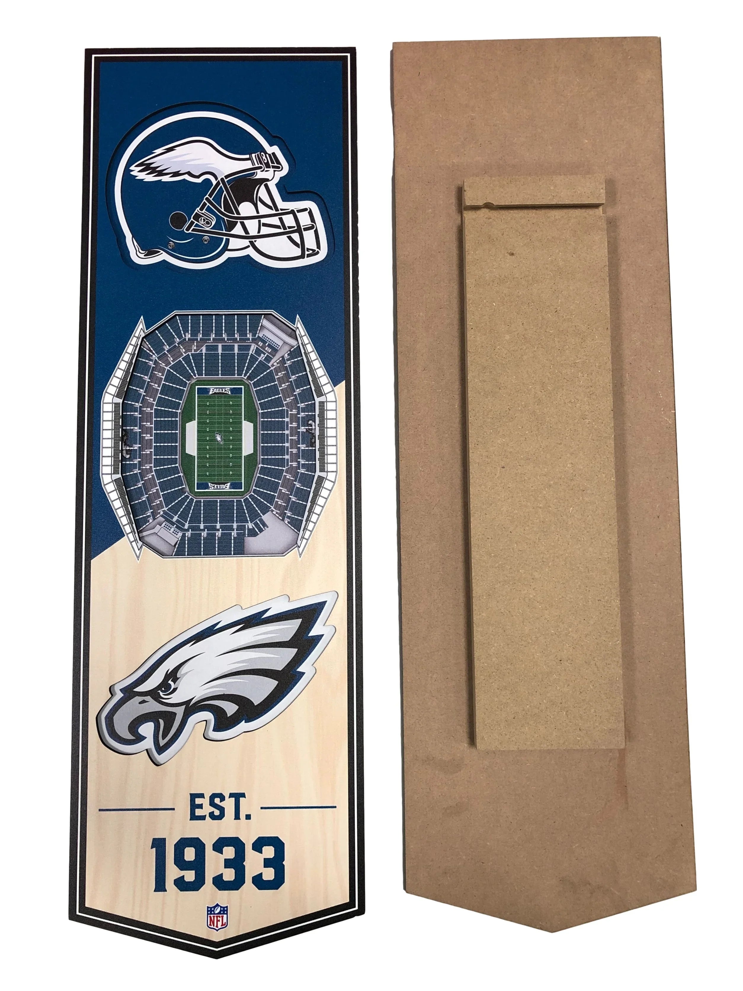 Philadelphia Eagles 3D Wall Art 6"x19" Premium Banner
