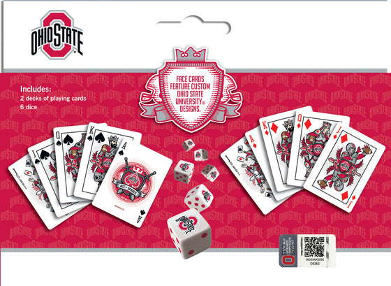 NCAA Ohio State Buckeyes 2-Pack Playing cards & Dice set