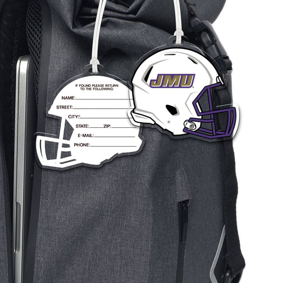 James Madison Dukes Football Helmet Bag Tag - IN STOCK