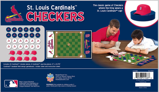 St. Louis Cardinals MLB Checkers Board Game