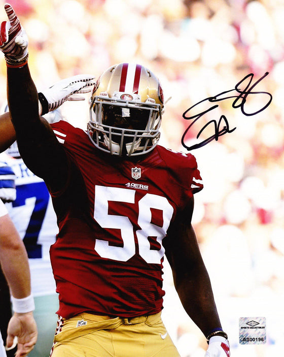 NFL Eli Harold San Francisco 49ers Signed Autographed 8x10 photo ( JSA PSA Pass) 757 - 757 Sports Collectibles