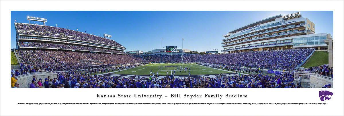 Kansas State Football - End Zone - Unframed - 757 Sports Collectibles