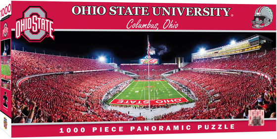 Stadium Panoramic - Ohio State Buckeyes 1000 Piece NCAA Sports Puzzle - End View