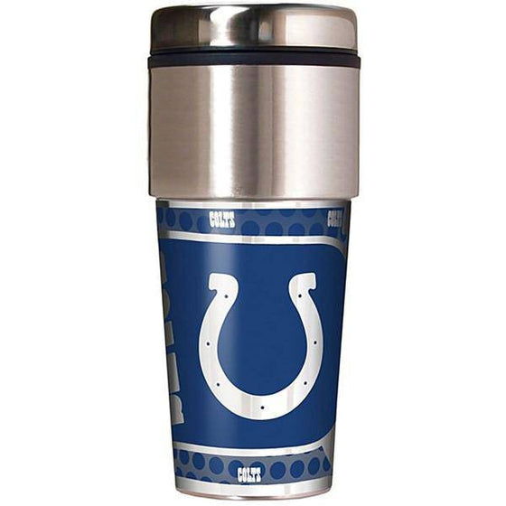 NFL Indianapolis Colts 16oz Metallic Coffee Travel Mug - 757 Sports Collectibles