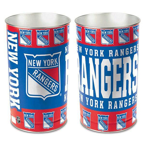 NHL New York Rangers 15" Waste Basket - 757 Sports Collectibles