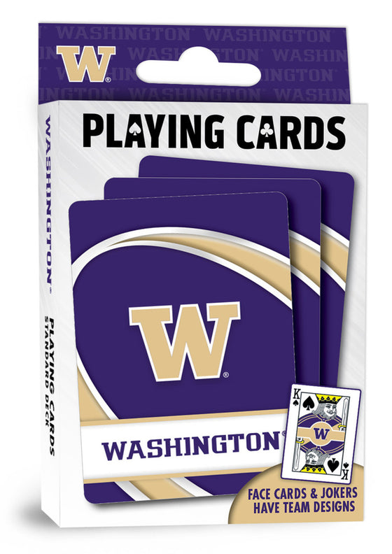 Washington Huskies NCAA Playing Cards - 54 Card Deck