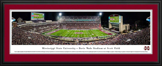 Mississippi State Bulldogs Football (Egg Bowl) - Deluxe Frame - 757 Sports Collectibles