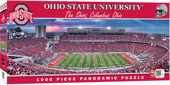 Stadium Panoramic - Ohio State Buckeyes 1000 Piece NCAA Sports Puzzle - Center View