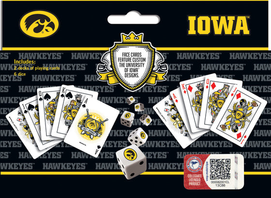 NCAA Iowa Hawkeyes 2-Pack Playing cards & Dice set
