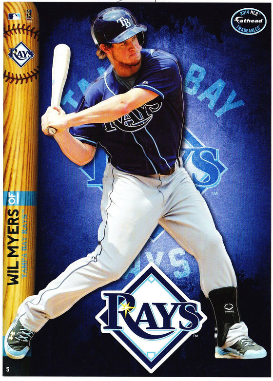 MLB Tampa Bay Rays Wil Myers Fathead Tradeable Decal Sticker 5x7 - 757 Sports Collectibles