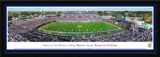 Navy Midshipmen Football - 50 Yard  - Select Frame - 757 Sports Collectibles