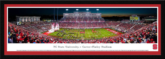 NC State Football - 50 Yard Line Night Game - Select Frame - 757 Sports Collectibles