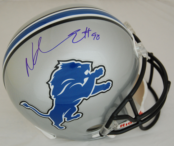 Ndamukong Suh Detroit Lions Autographed Full Size Replica Helmet