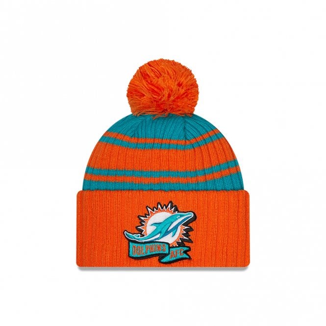 NFL Miami Dolphins Official 2022 Sideline Secondary Sport Beanie Knit - 757 Sports Collectibles
