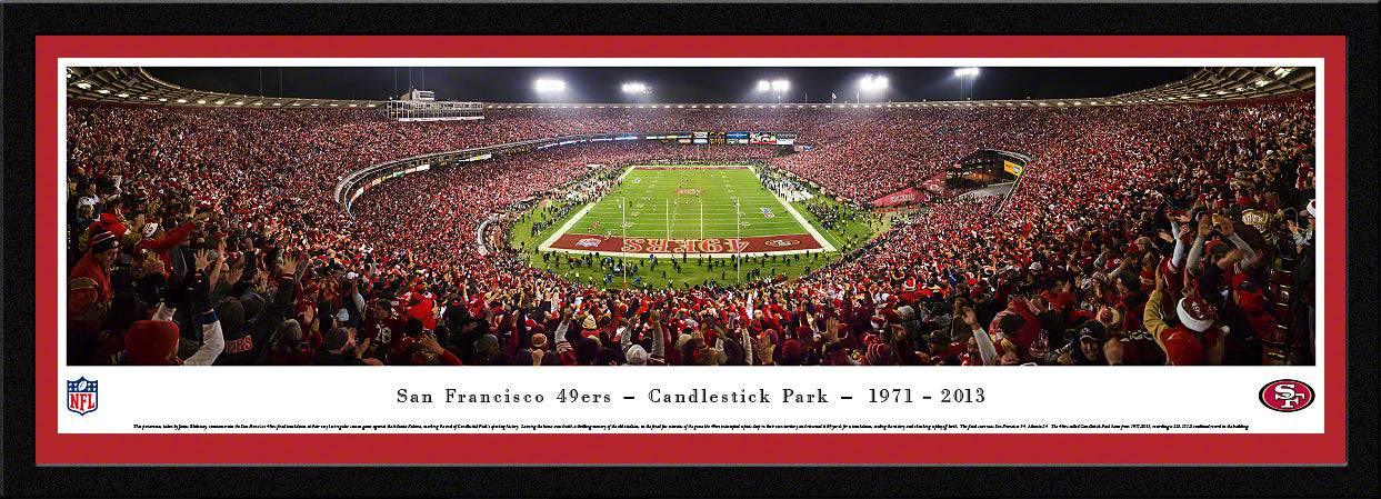 San Francisco 49Ers - End Zone Farewell - Select Frame - 757 Sports Collectibles