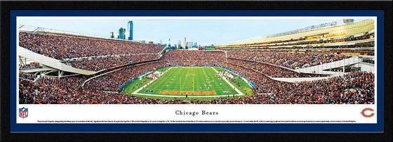 Chicago Bears Solider Field 17"x44" Endzone Select Framed Panoramic Photo - 757 Sports Collectibles