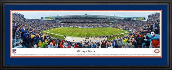 Chicago Bears - 50 Yard Line - Deluxe Frame - 757 Sports Collectibles