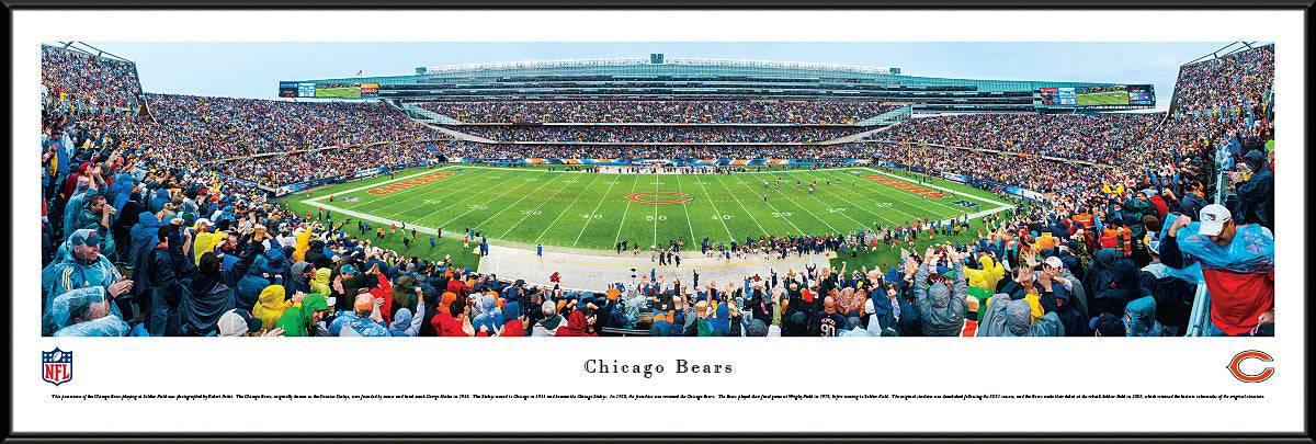 Chicago Bears - 50 Yard Line - Standard Frame - 757 Sports Collectibles