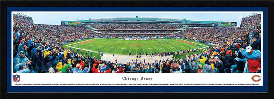 Chicago Bears Solider Field 17" x 44" Select Framed Panoramic Photo - 757 Sports Collectibles