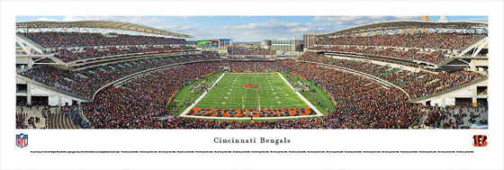 Cincinnati Bengals Paul Brown Stadium 13.5" x 40" Endzone Unframed Panoramic Photo - 757 Sports Collectibles