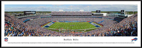 Buffalo Bills Ralph Wilson Stadium 14"x40" Standard Framed Panoramic Photo - 757 Sports Collectibles