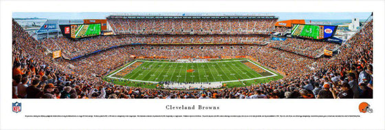 Cleveland Browns Panoramic Picture 13.5"x40" Unframed FirstEnergy Stadium Photo - 757 Sports Collectibles