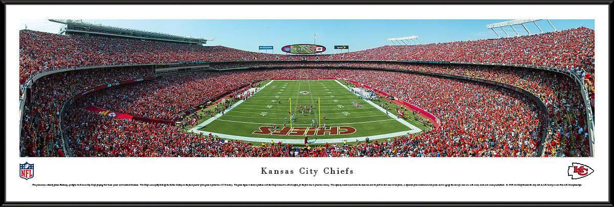 Kansas City Chiefs - End Zone - Standard Frame - 757 Sports Collectibles