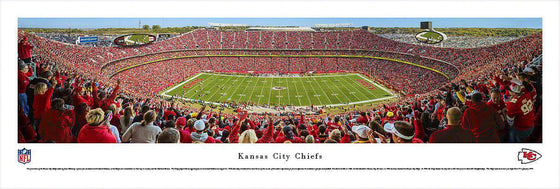 Kansas City Chiefs Panoramic Photo 13.5"x40" Unframed Arrowhead Stadium Print - 757 Sports Collectibles