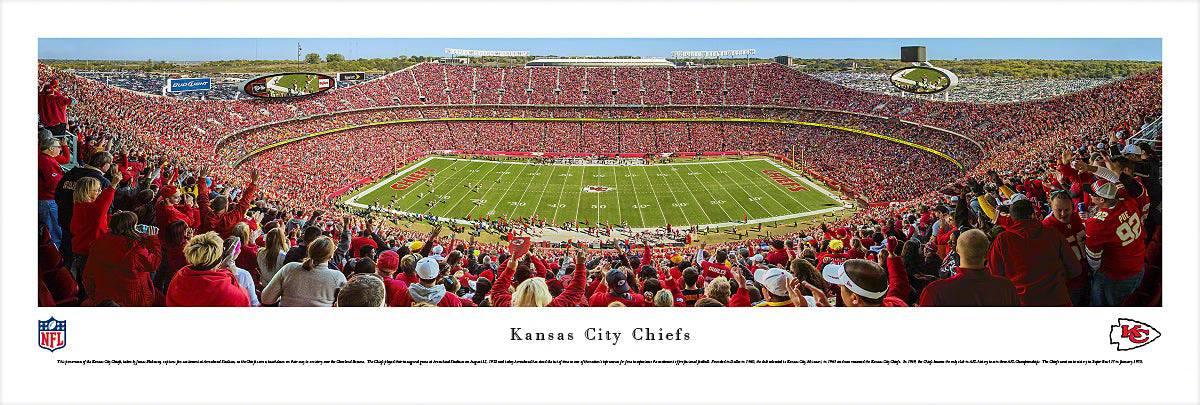 Kansas City Chiefs - 50 Yard Line Day - Unframed - 757 Sports Collectibles