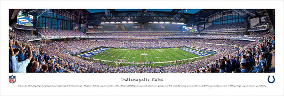 Indianapolis Colts Panoramic Photo 13.5"x40" Unframed Lucas Oil Stadium Picture - 757 Sports Collectibles