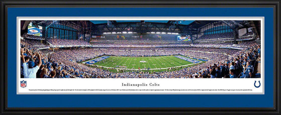 Indianapolis Colts Panoramic Photo 17"x44" Deluxe Framed Lucas Oil Stadium Picture - 757 Sports Collectibles