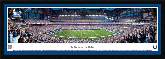 Indianapolis Colts Panoramic Photo 17"x44" Select Framed Lucas Oil Stadium Picture - 757 Sports Collectibles